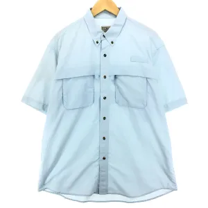 00'S LLBean Button-down Short Sleeve Fishing Shirt Men's L /eaa448843