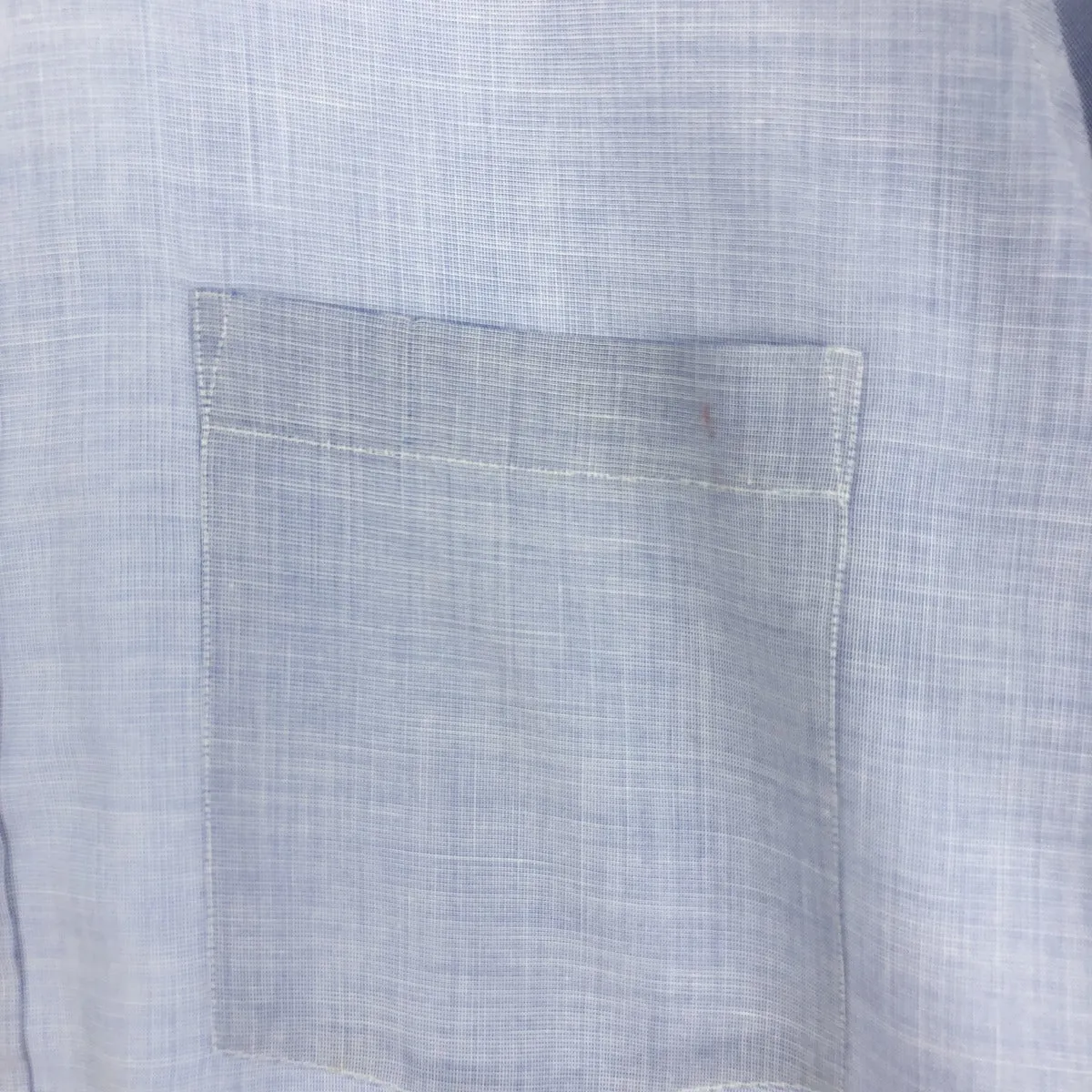 70'S Hampton Chambray long sleeve shirt, men's L, vintage /eaa453201