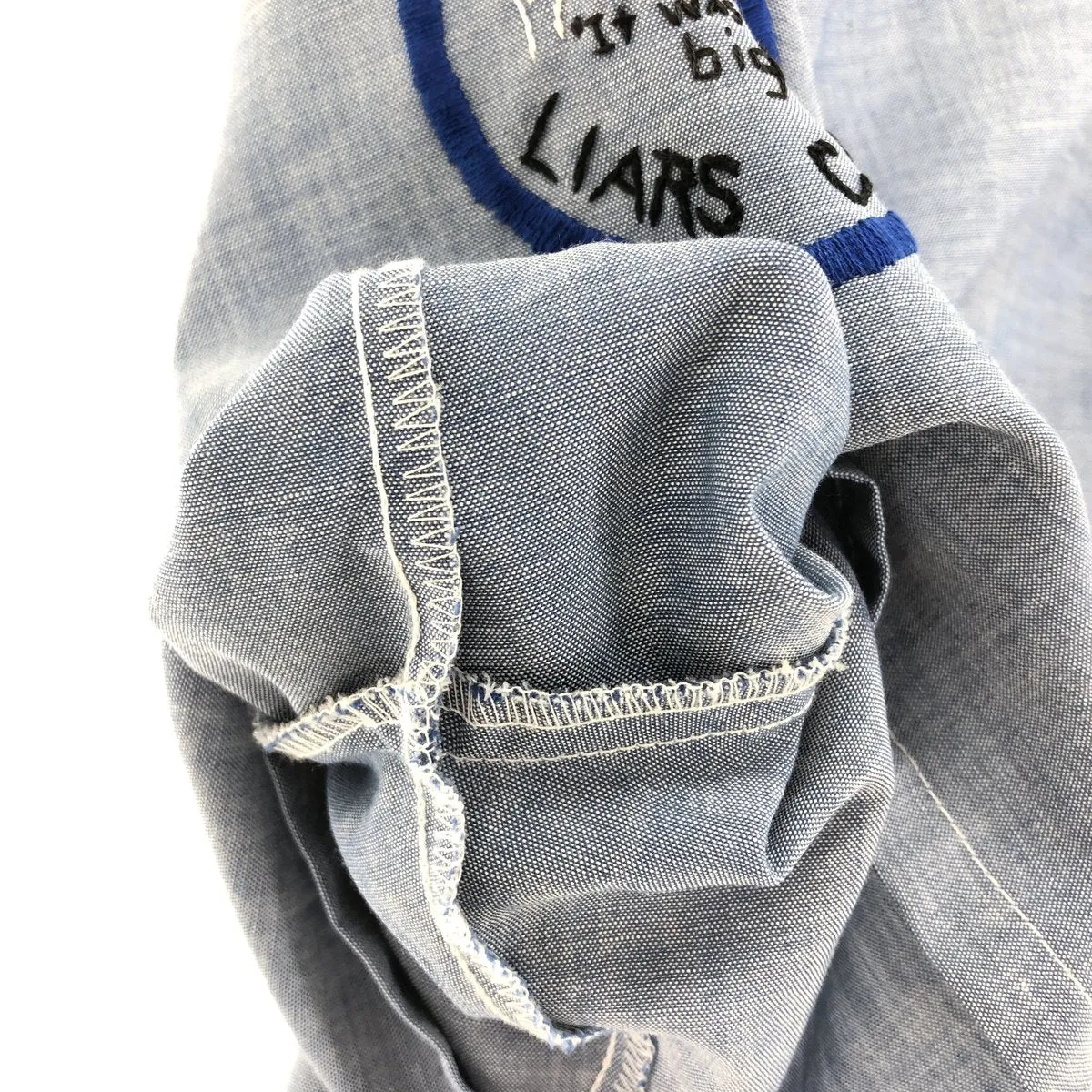 70'S JCPenney BIG MAC Chambray Short Sleeve Work Shirt Men's Medium Vintage /eaa464585