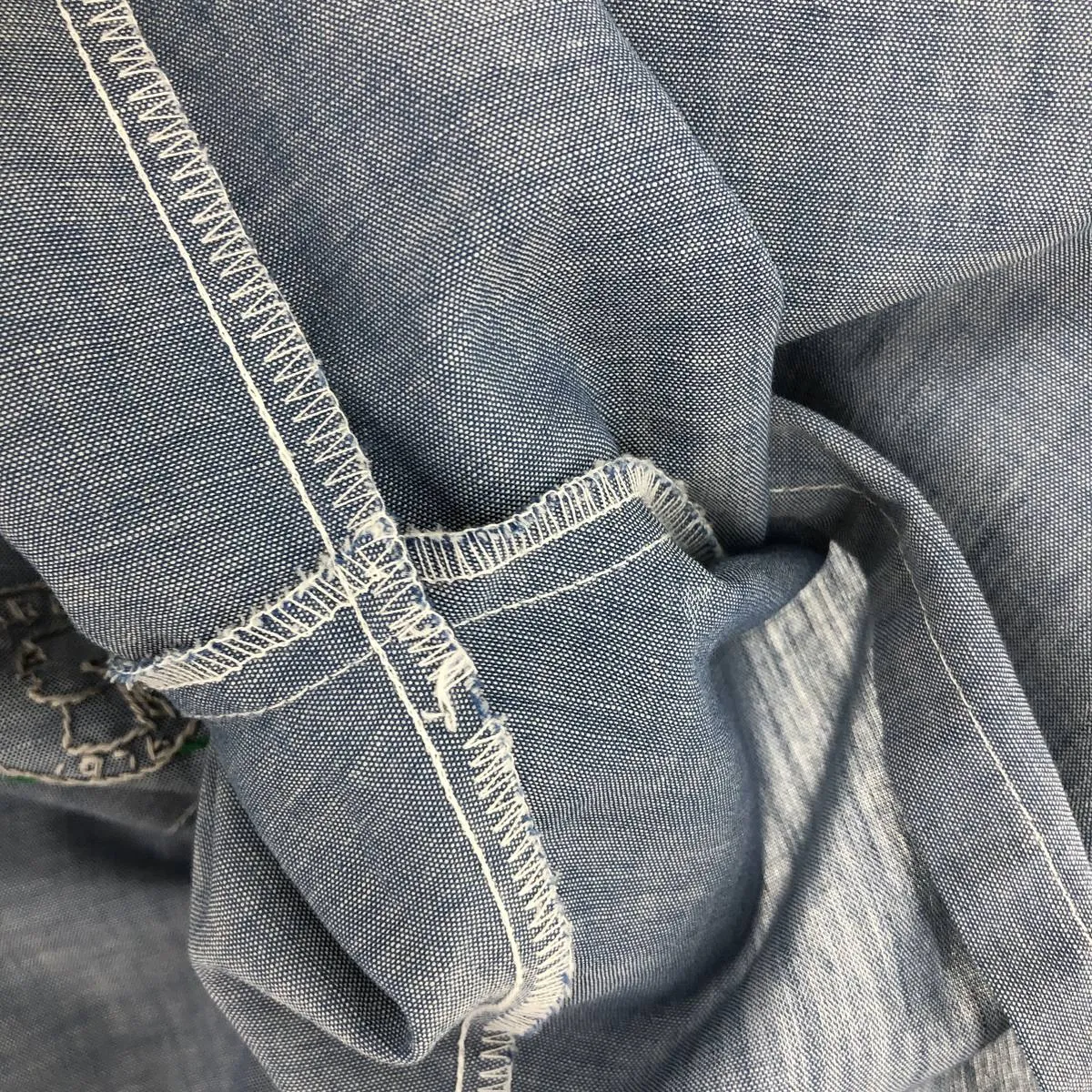 70'S JCPenney BIG MAC Chambray Short Sleeve Work Shirt Men's Medium Vintage /eaa464585
