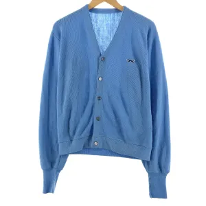 70's THE FOX COLLECTION Acrylic Knit Cardigan Men's L Vintage /eaa369922