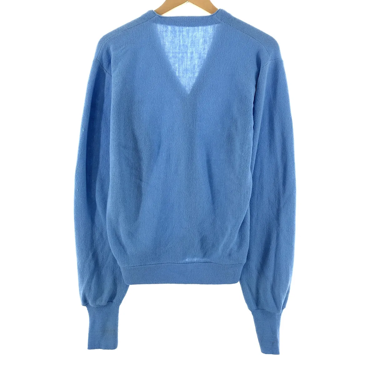 70's THE FOX COLLECTION Acrylic Knit Cardigan Men's L Vintage /eaa369922