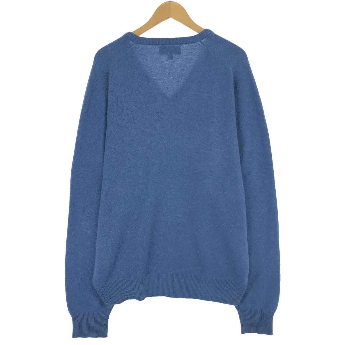 80s-90'S Brooks Brothers V-neck cashmere knit sweater Made in England Men's XL Vintage /eaa500125