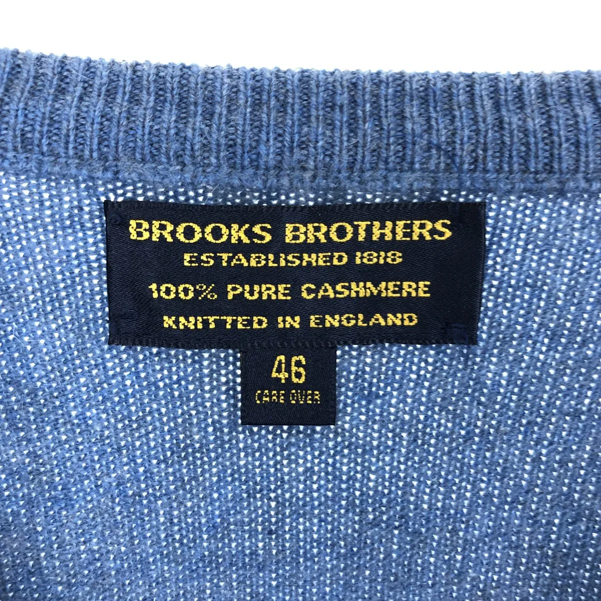 80s-90'S Brooks Brothers V-neck cashmere knit sweater Made in England Men's XL Vintage /eaa500125