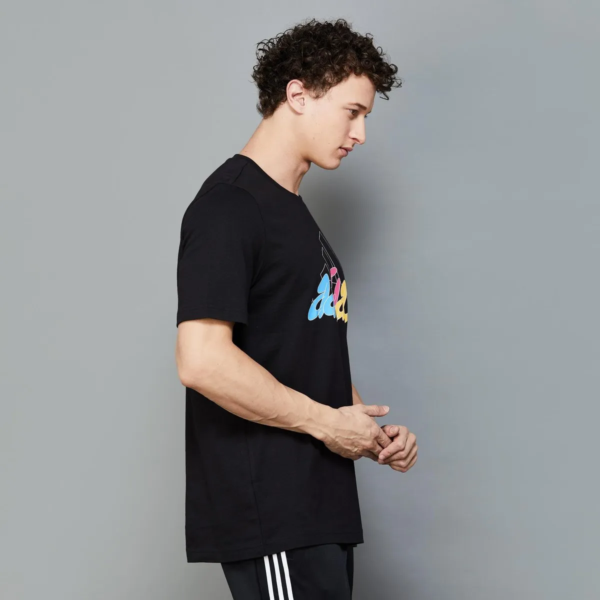 Adidas Men's Illustrated Badge Graphic T-Shirt 04