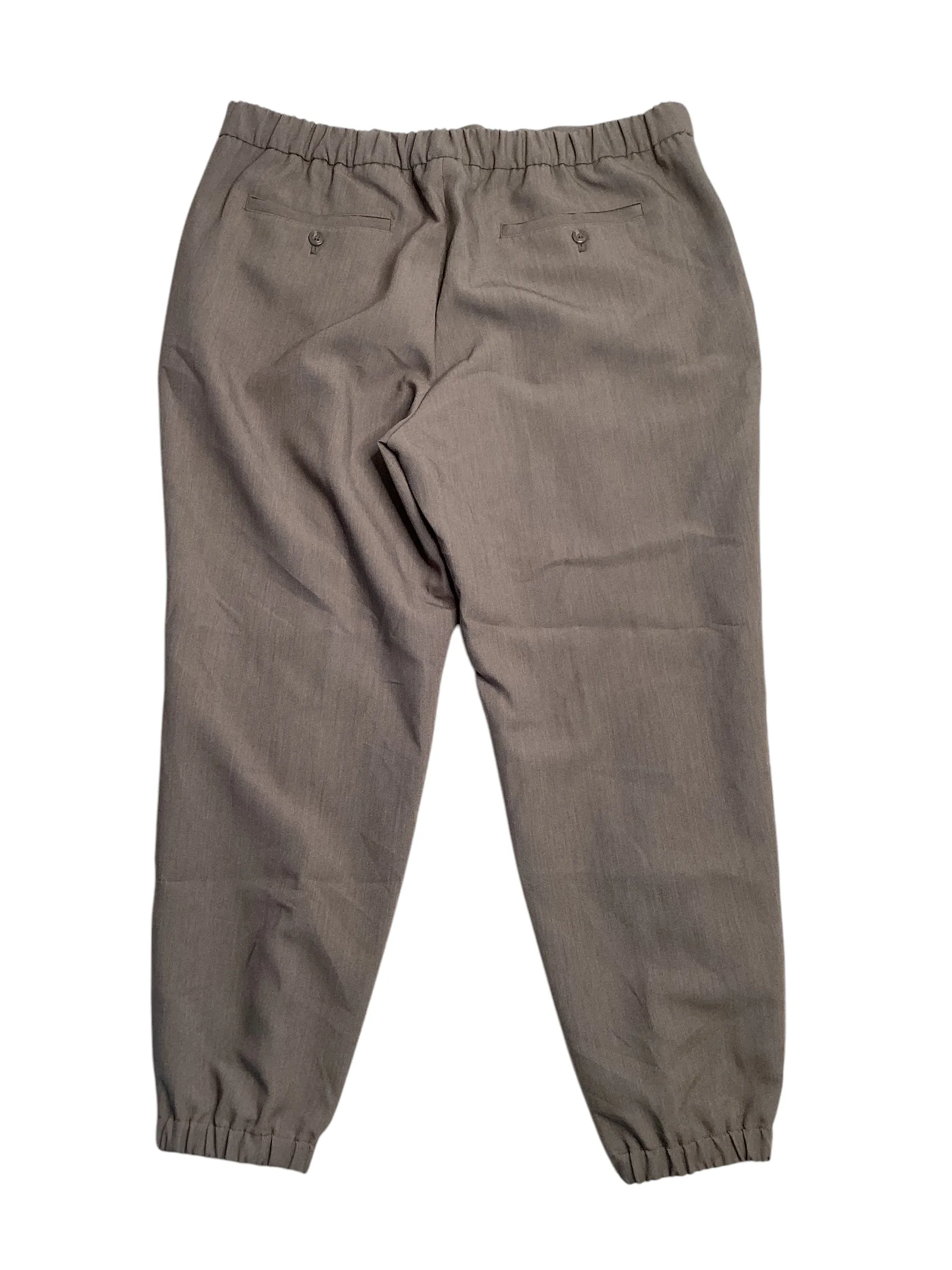 Alfani Mens Regular fit Joggers Pants Large Brown Solid Stretch