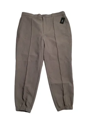 Alfani Mens Regular fit Joggers Pants Large Brown Solid Stretch