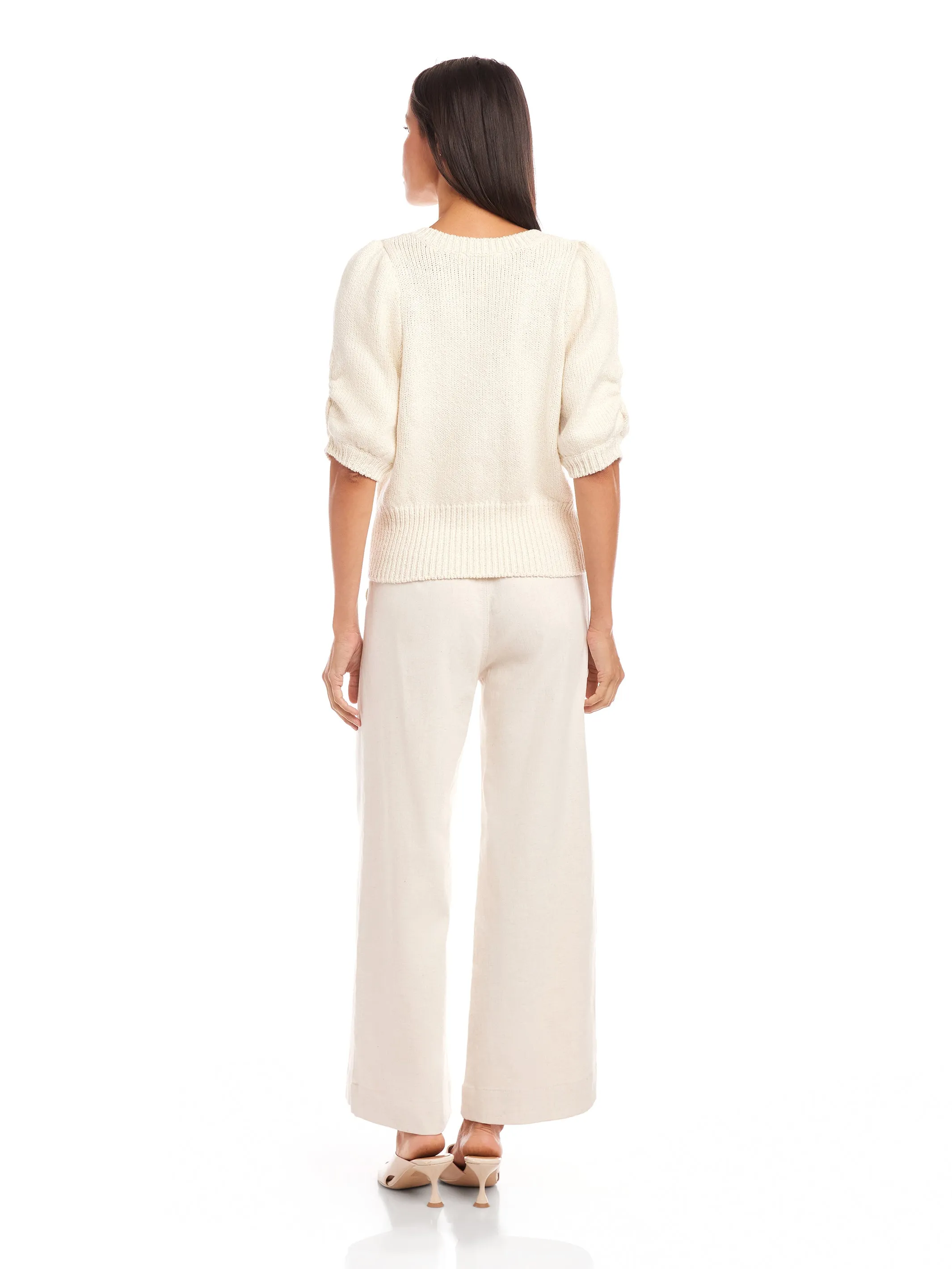Bennet Shirred Sleeve Sweater
