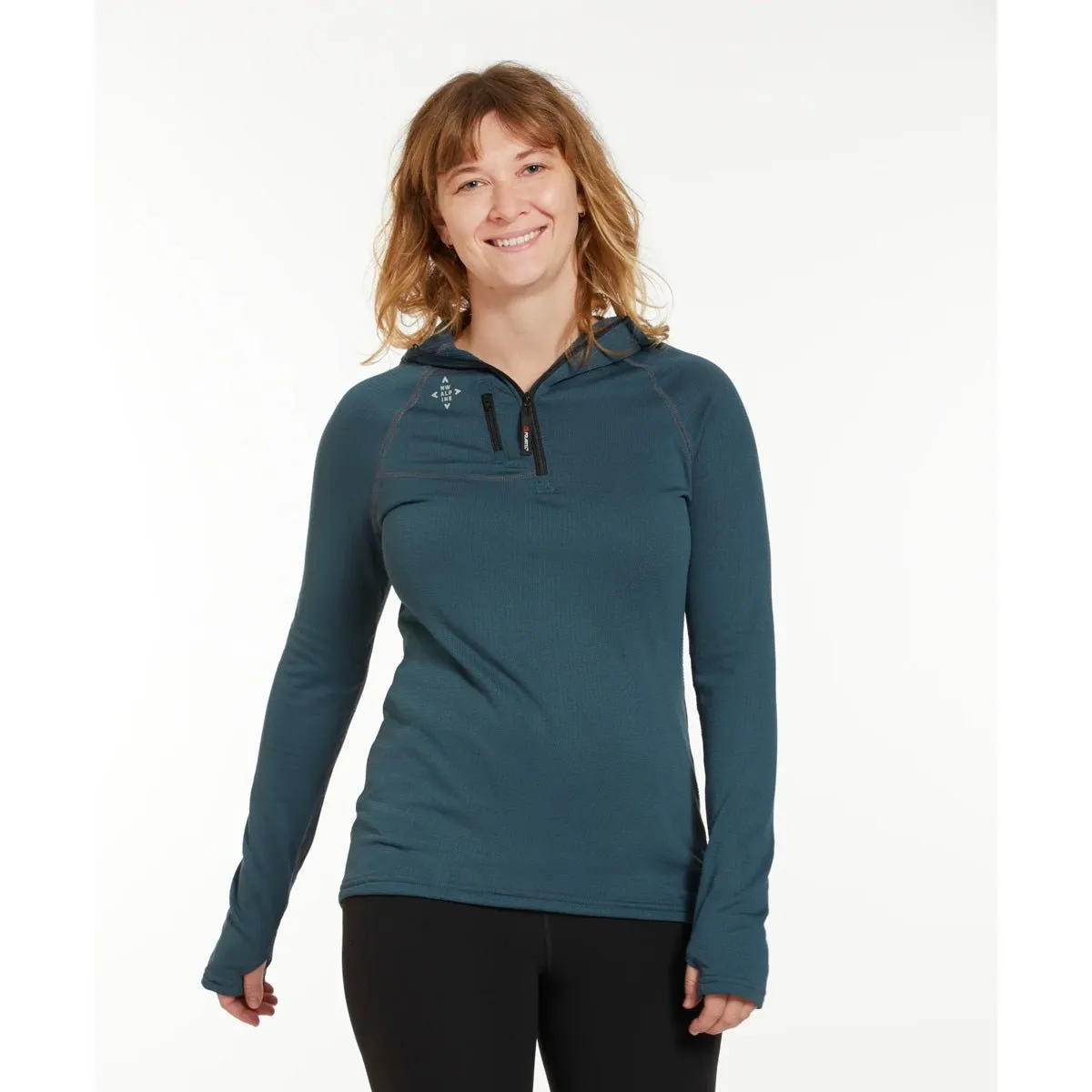 BLACK SPIDER HOODY - WOMEN'S LONG SLEEVE SHIRTS