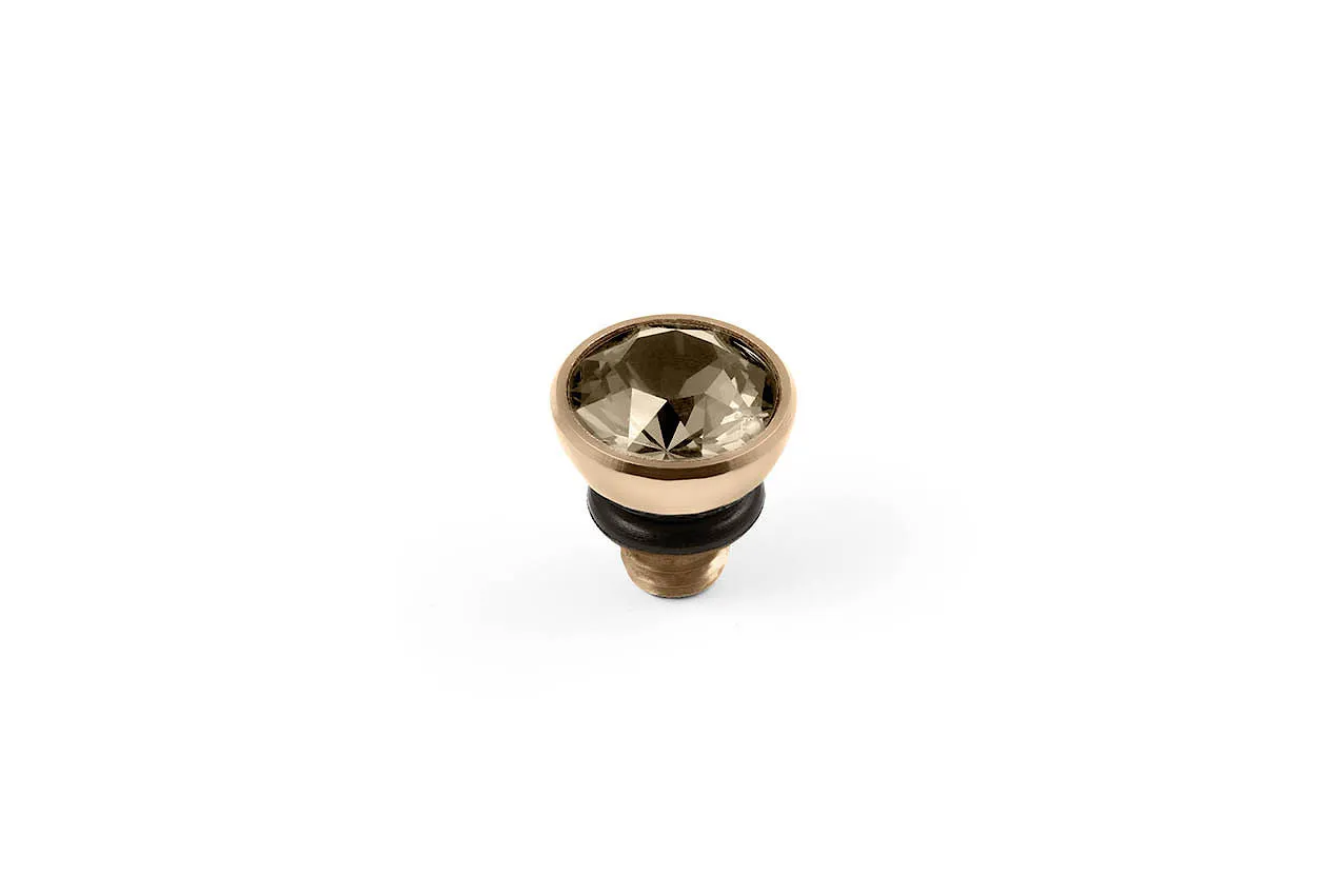 Bottone 5mm Light Silk Top Gold