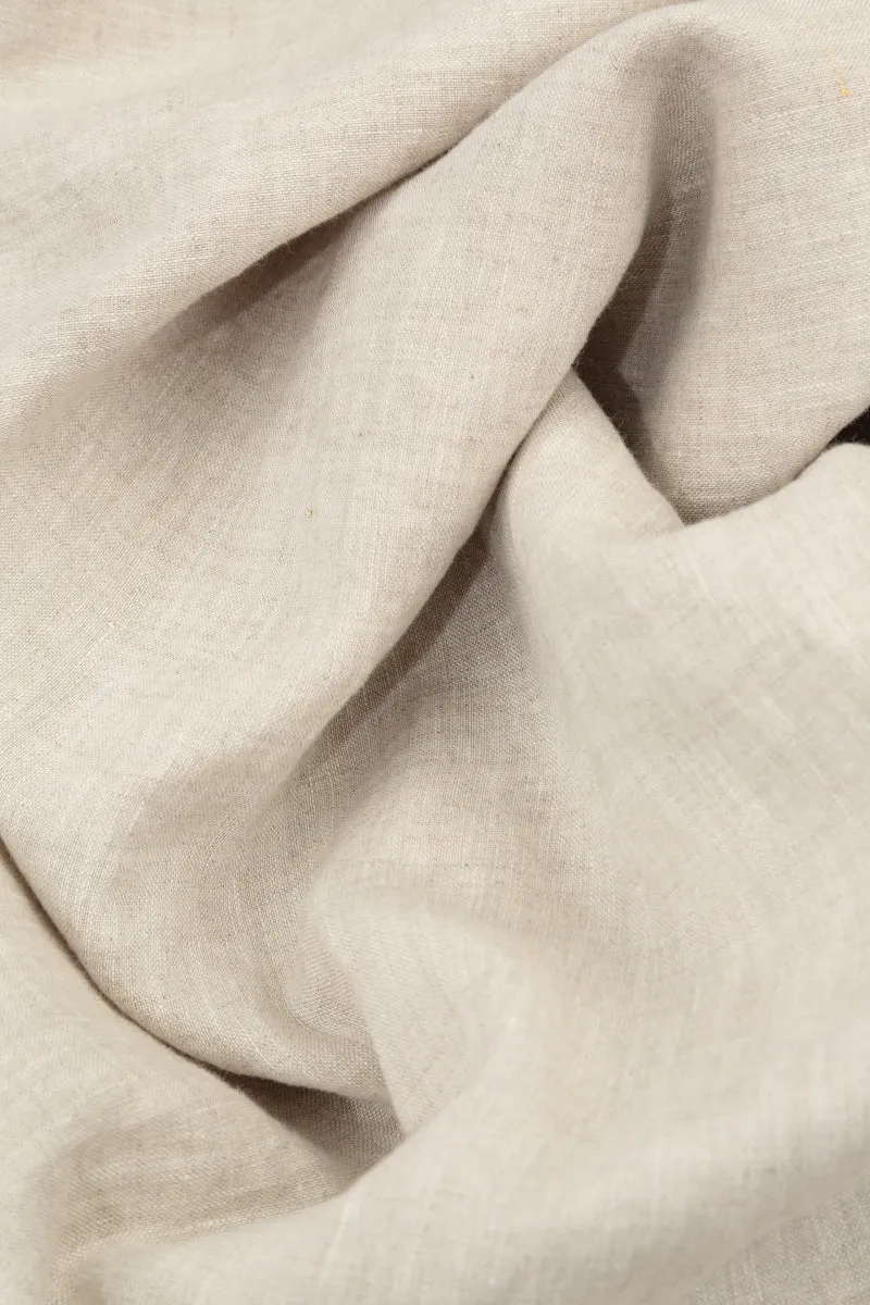 Buttoned Natural Linen Dress