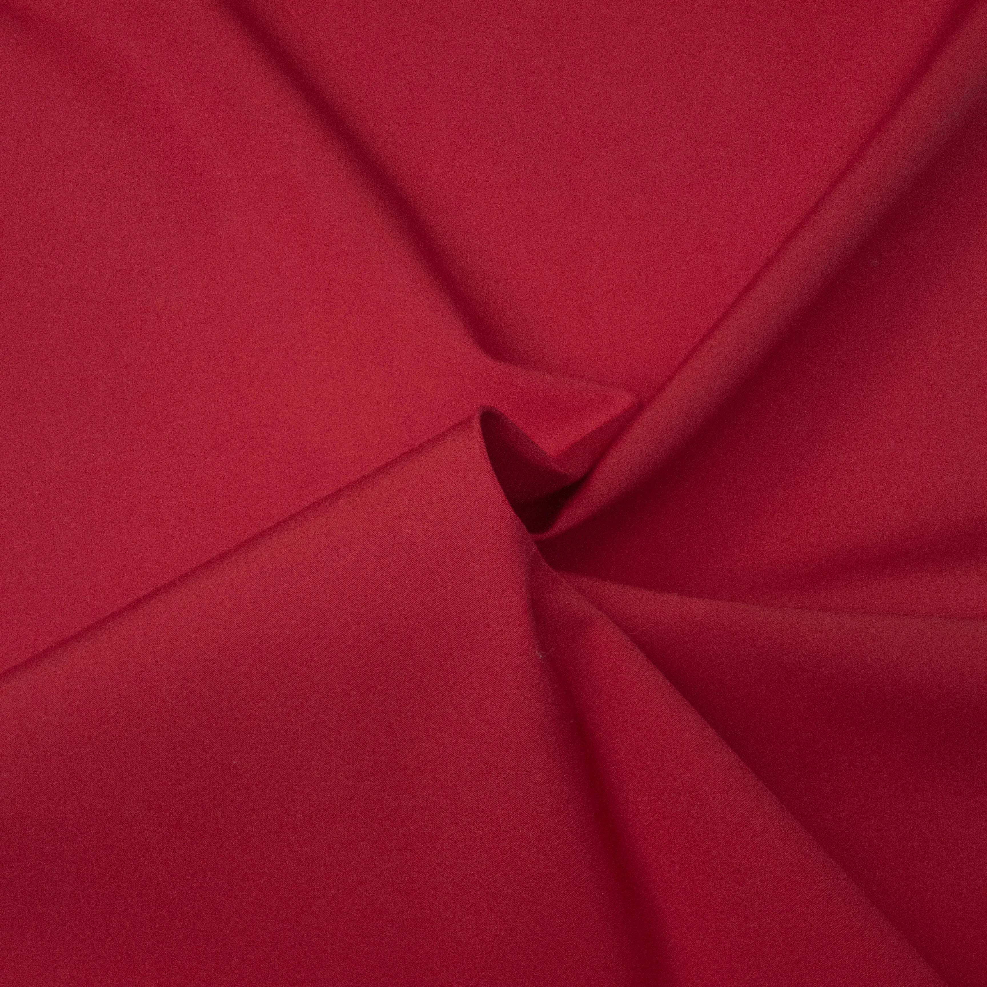 Carin Red Cotton Stretch