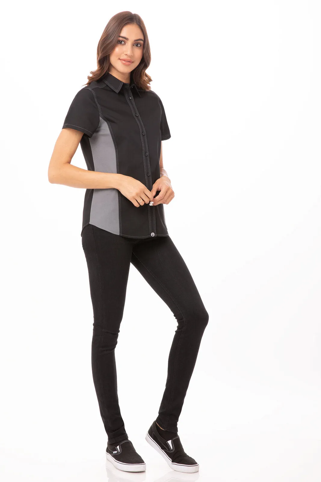 Chef Works Universal Women's Contrast Shirt (CSWC)