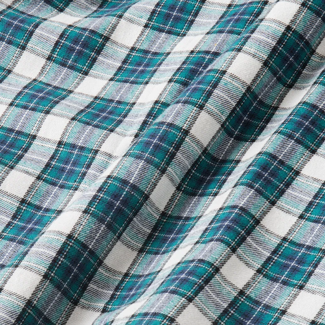 College Days Long Sleeve Plaid Shirt - Green Navy