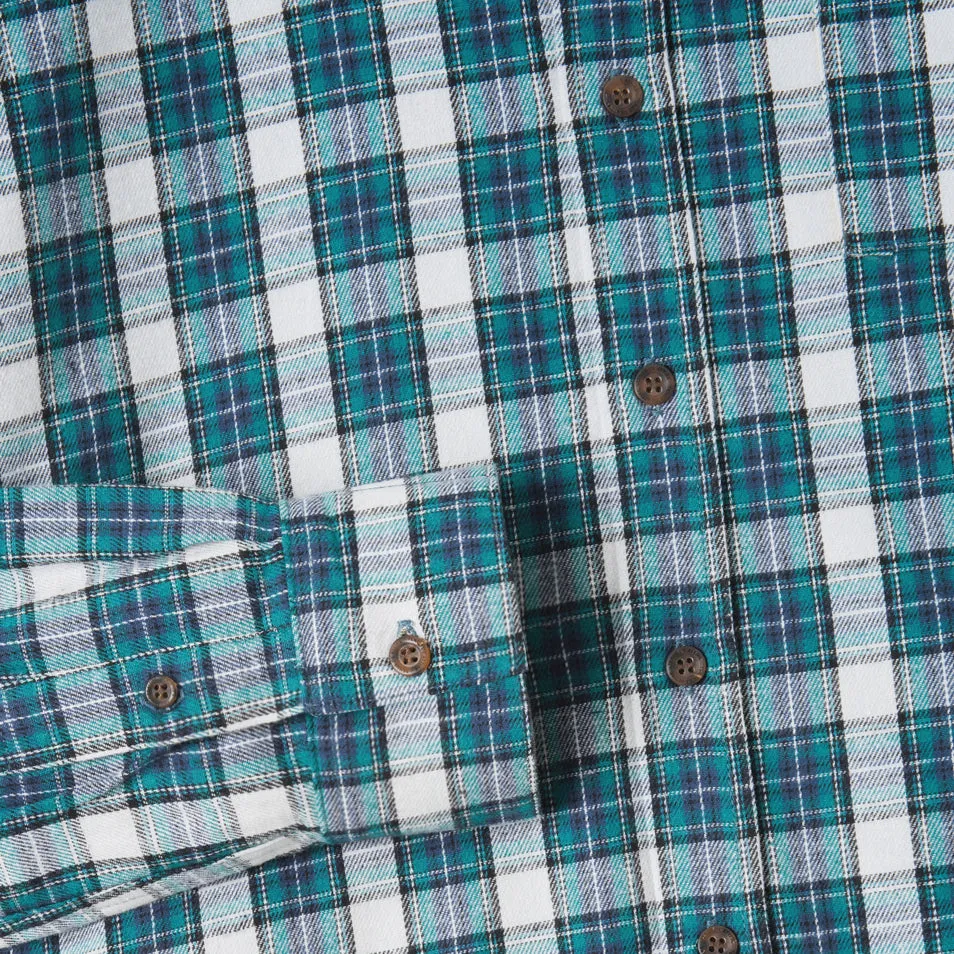 College Days Long Sleeve Plaid Shirt - Green Navy