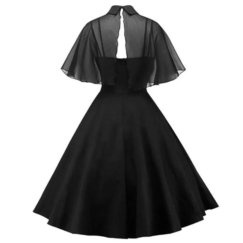 Dress Women 2021 Elegant Vintage Gothic Spaghetti Strap Dress   Clock Two Piece Summer Party Dresses High Waist Vestidos