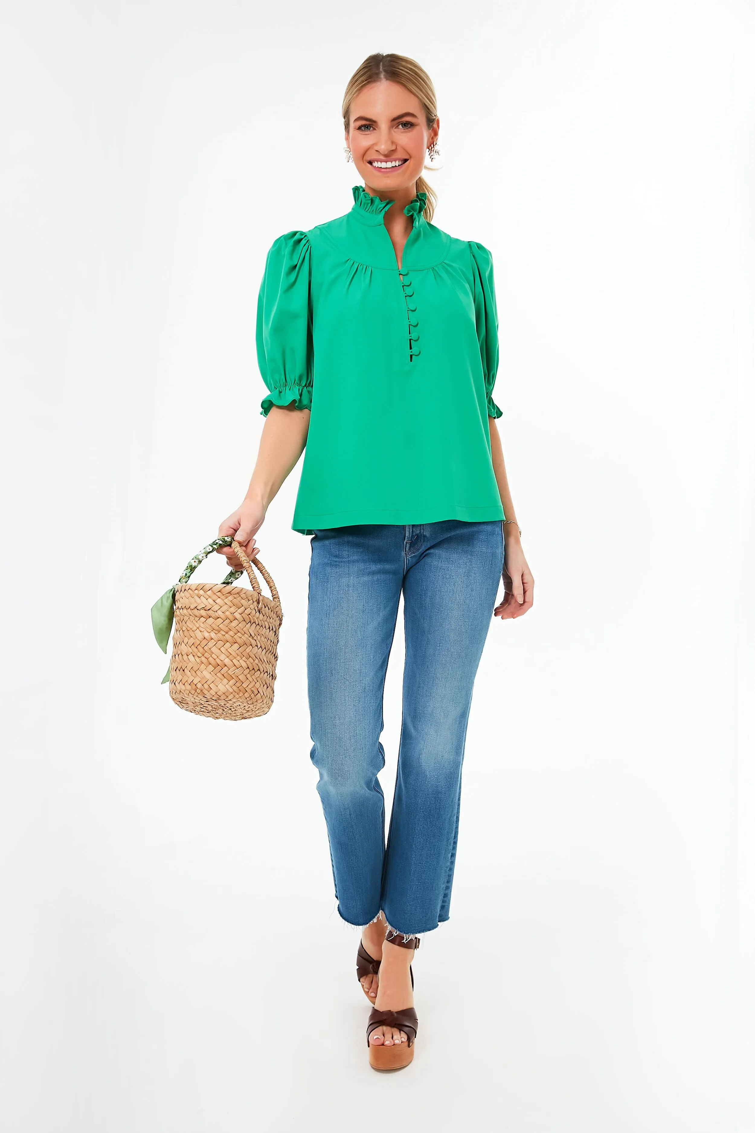 Dunmore Green Selena Blouse