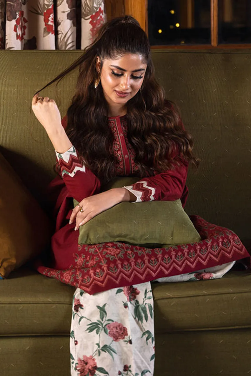 Fall Winter'24 - 2 Piece - Embroidered Khaddar Suit 0U2TEDY24V83