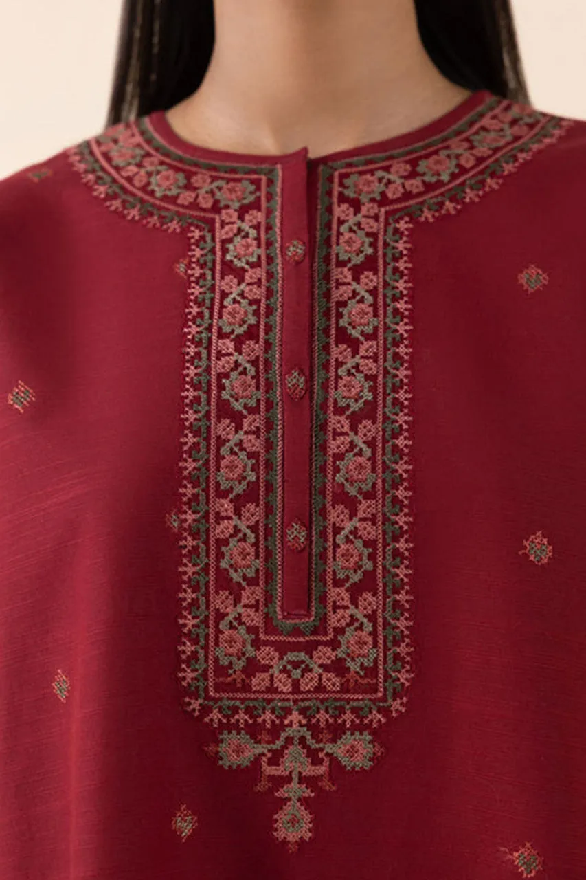 Fall Winter'24 - 2 Piece - Embroidered Khaddar Suit 0U2TEDY24V83