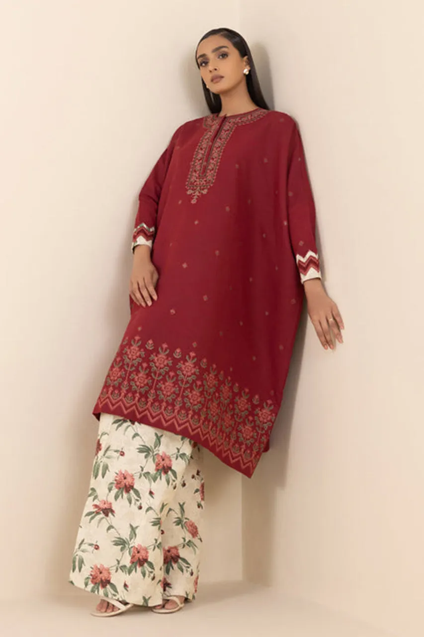 Fall Winter'24 - 2 Piece - Embroidered Khaddar Suit 0U2TEDY24V83