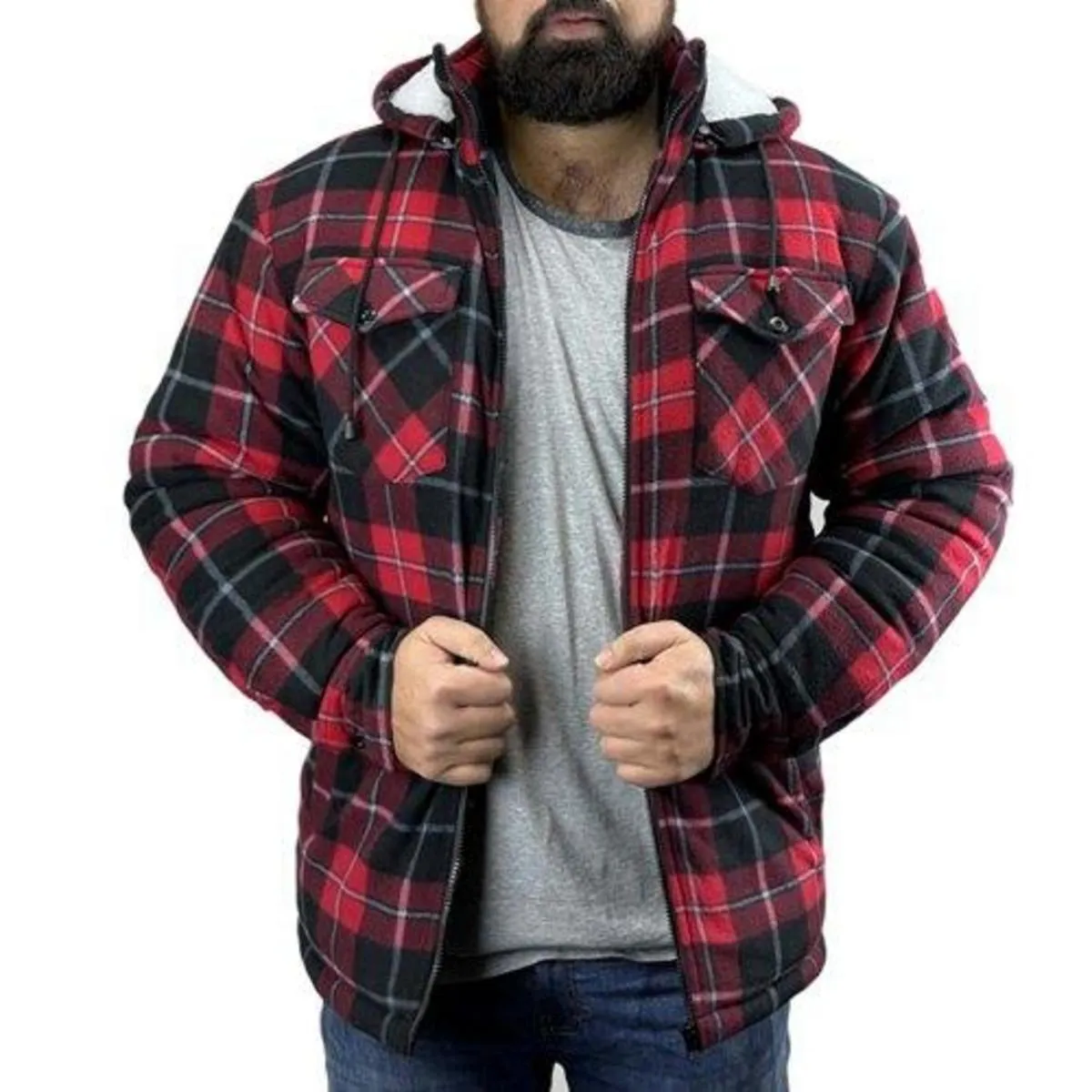 Game Mens GAME R5056 Richmond Sherpa Shirt - Red