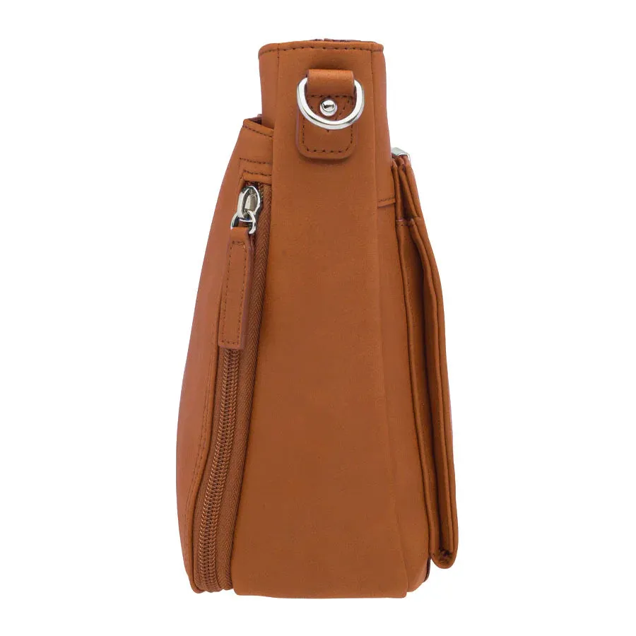 GTM Original Slim Leather Crossbody Purse
