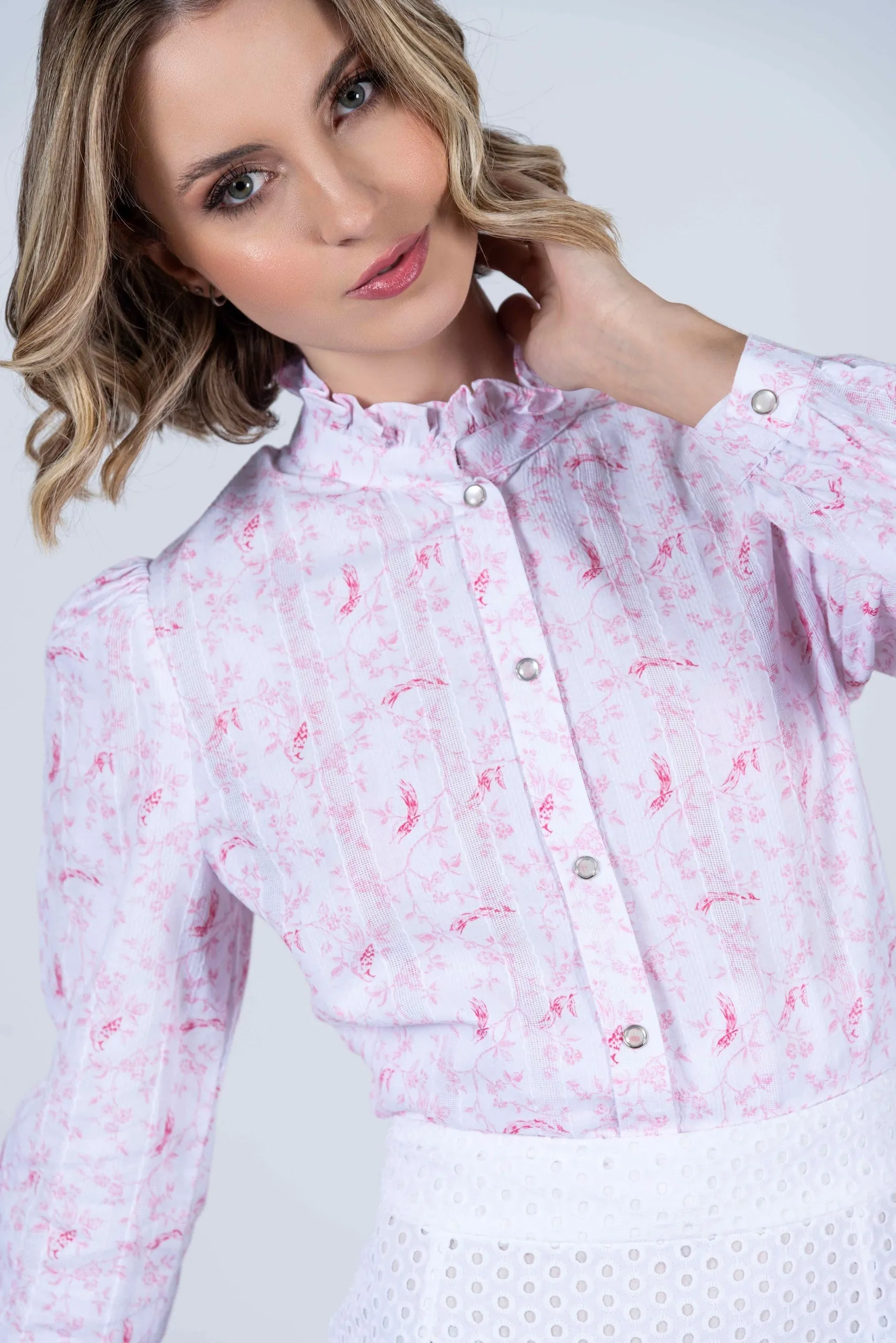 Hartwell Malu Red Bird Shirt