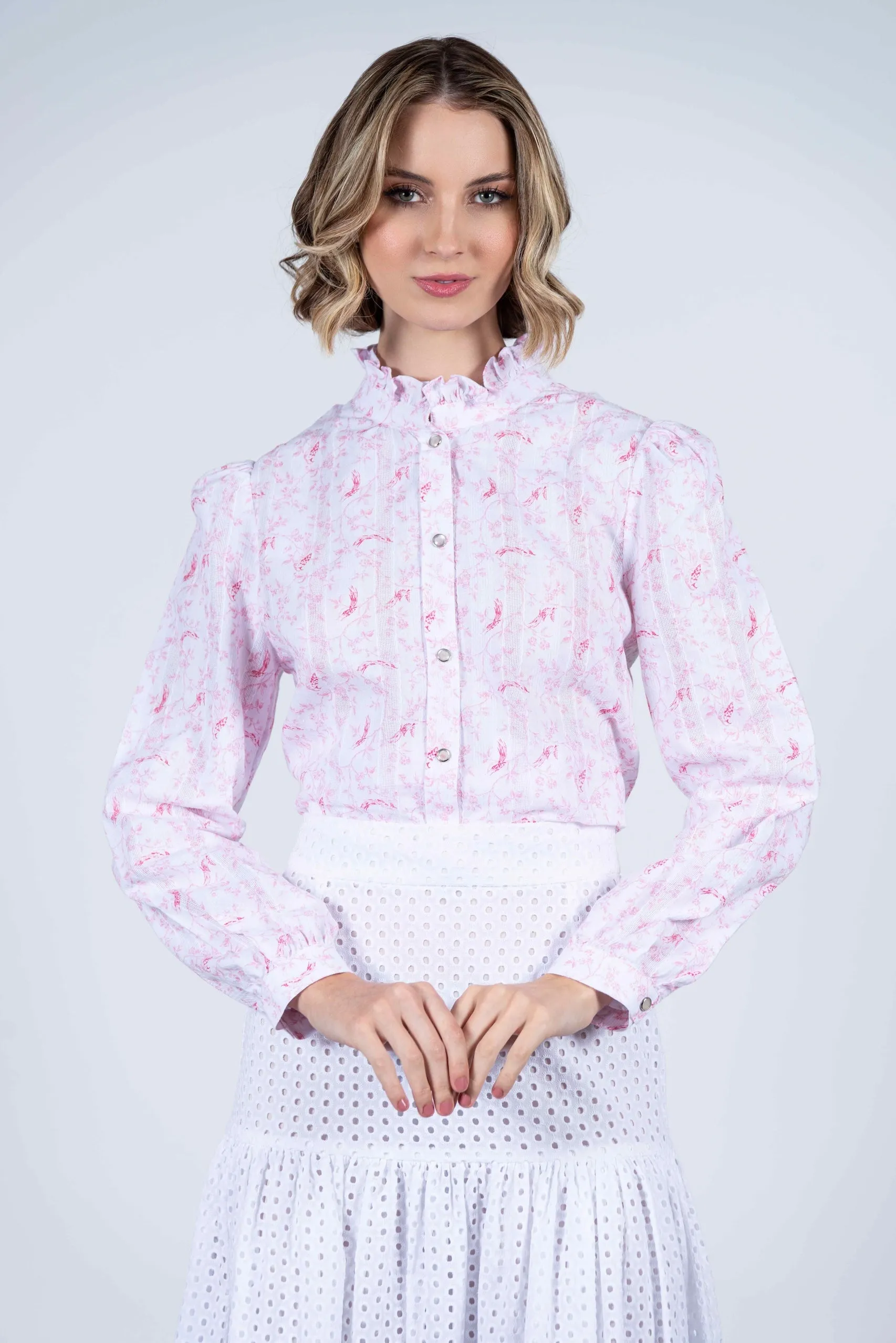 Hartwell Malu Red Bird Shirt