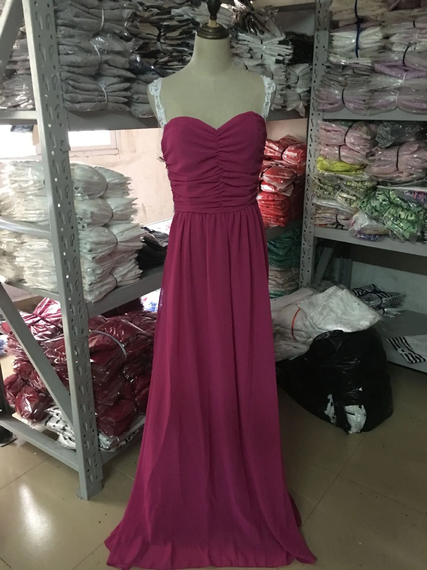 High Waist Sleeveless Straps Long Party Prom Dress