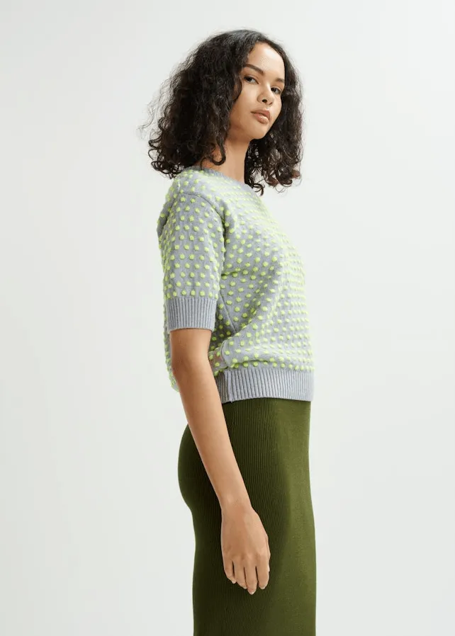 Hopes Jacquard Pullover - Cloud