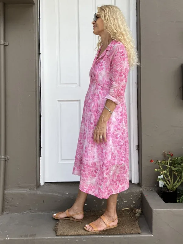 Jiva 50's Dress - Fleur Print - Ramie