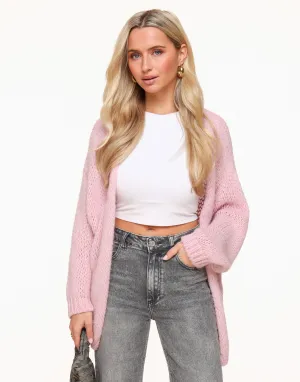 Licht Roze Wollen - Vest