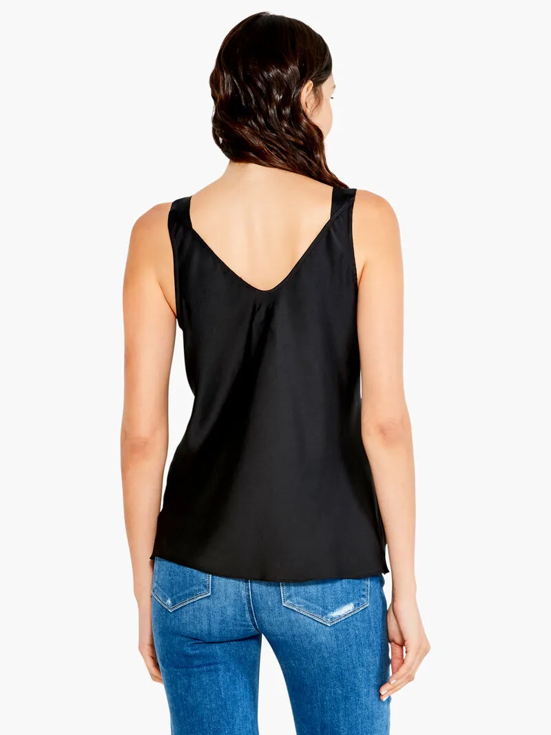 Lottie Lace Cami Tank in Black- Nic & Zoe ALL1652