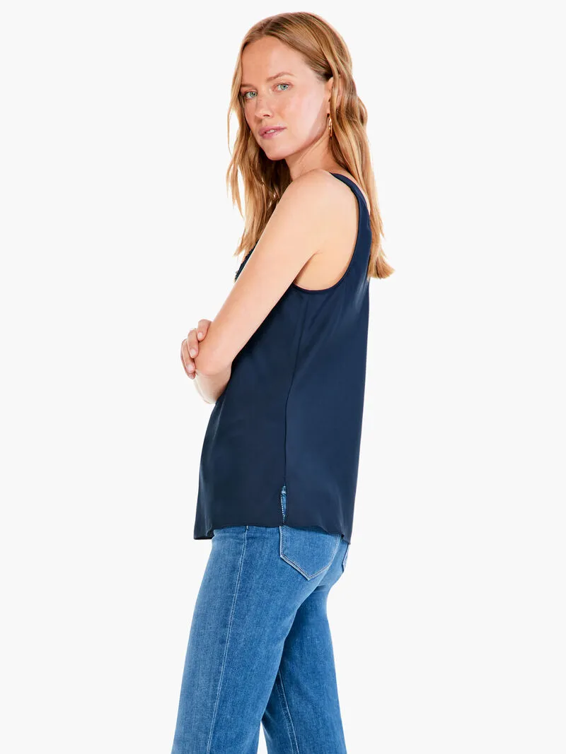Lottie Lace Cami Tank in Dark Indigo - Nic & Zoe ALL1652