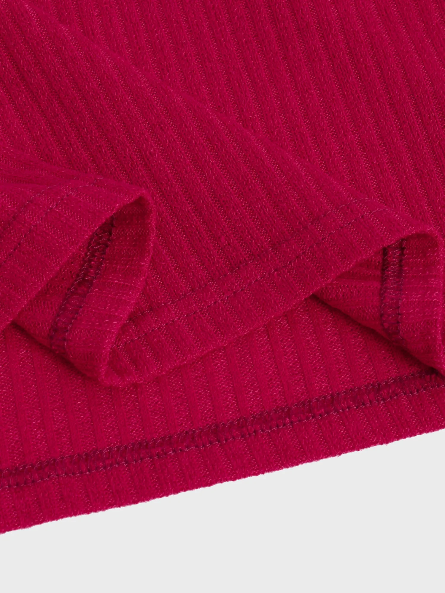 Midsize V-Neck Ribbed Chill Crop Top