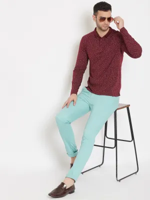 Mint Green Slim fit Trousers