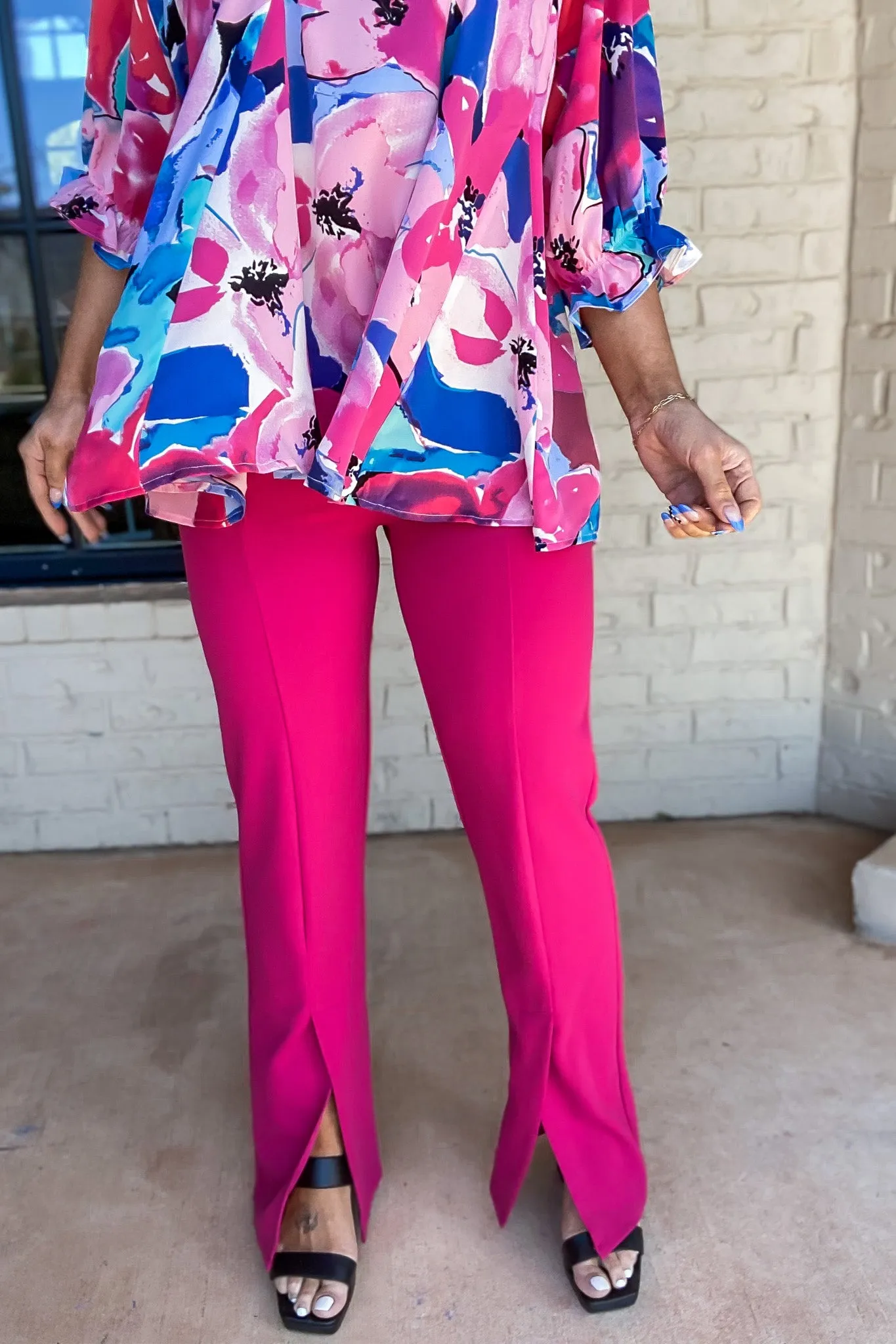 Pretty And Polished Mulberry Pink Pants