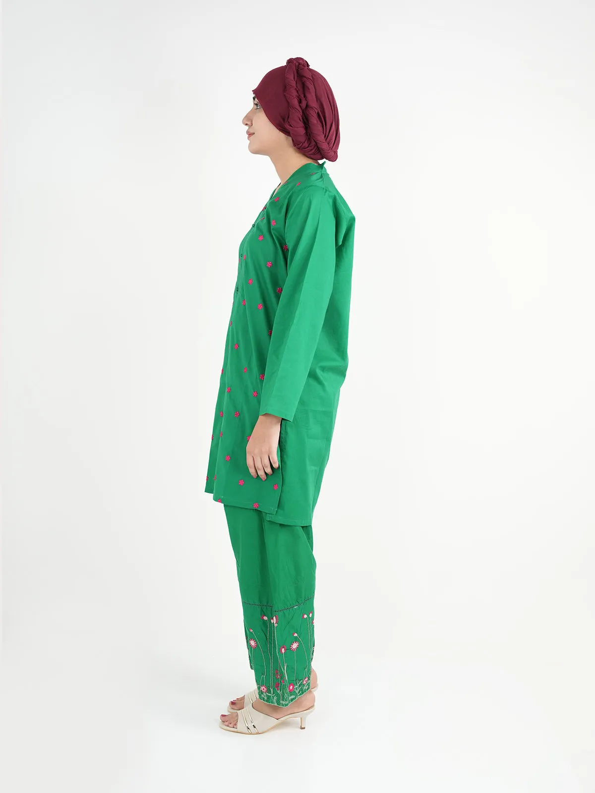 "AZARIA" Casual Cambric Essential Two Piece Suit