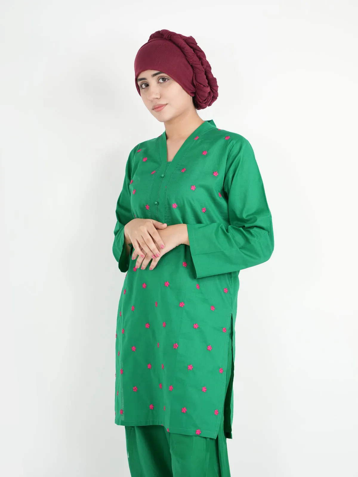 "AZARIA" Casual Cambric Essential Two Piece Suit
