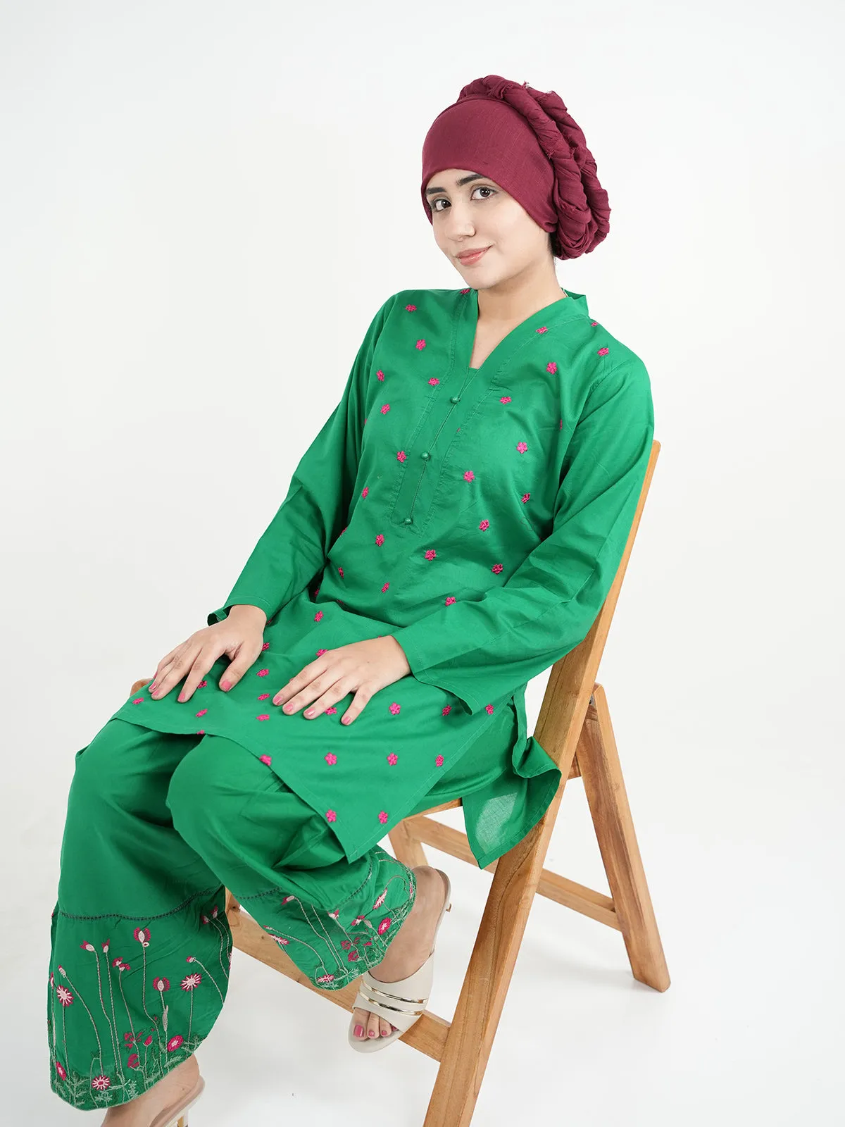 "AZARIA" Casual Cambric Essential Two Piece Suit