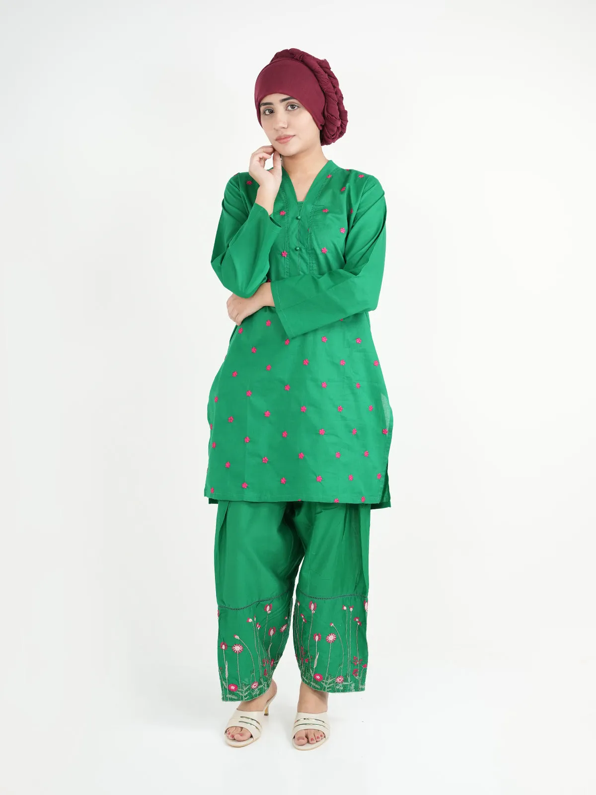 "AZARIA" Casual Cambric Essential Two Piece Suit