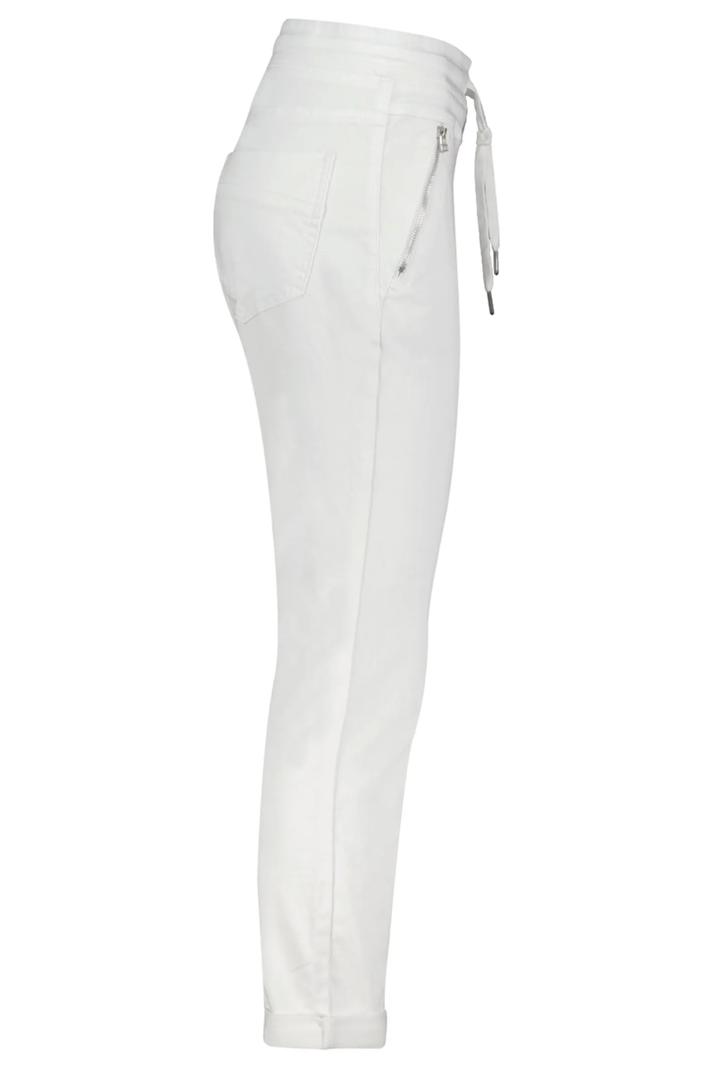 Red Button SRB3936 Tessy White Crop Jogger Trousers