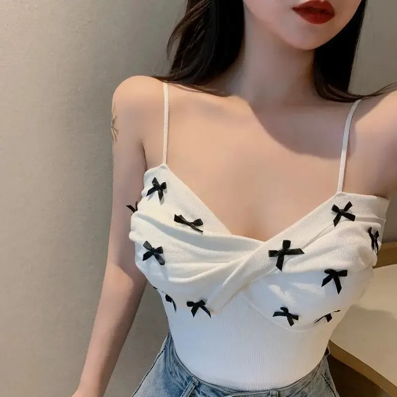 Ribbon Sleeveless Blouse