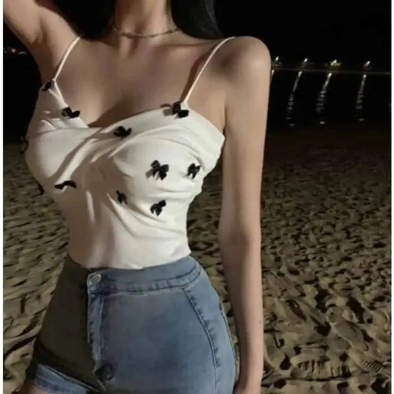 Ribbon Sleeveless Blouse