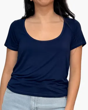 ROUX SCOOP NECK IN ASTRAL NAVY