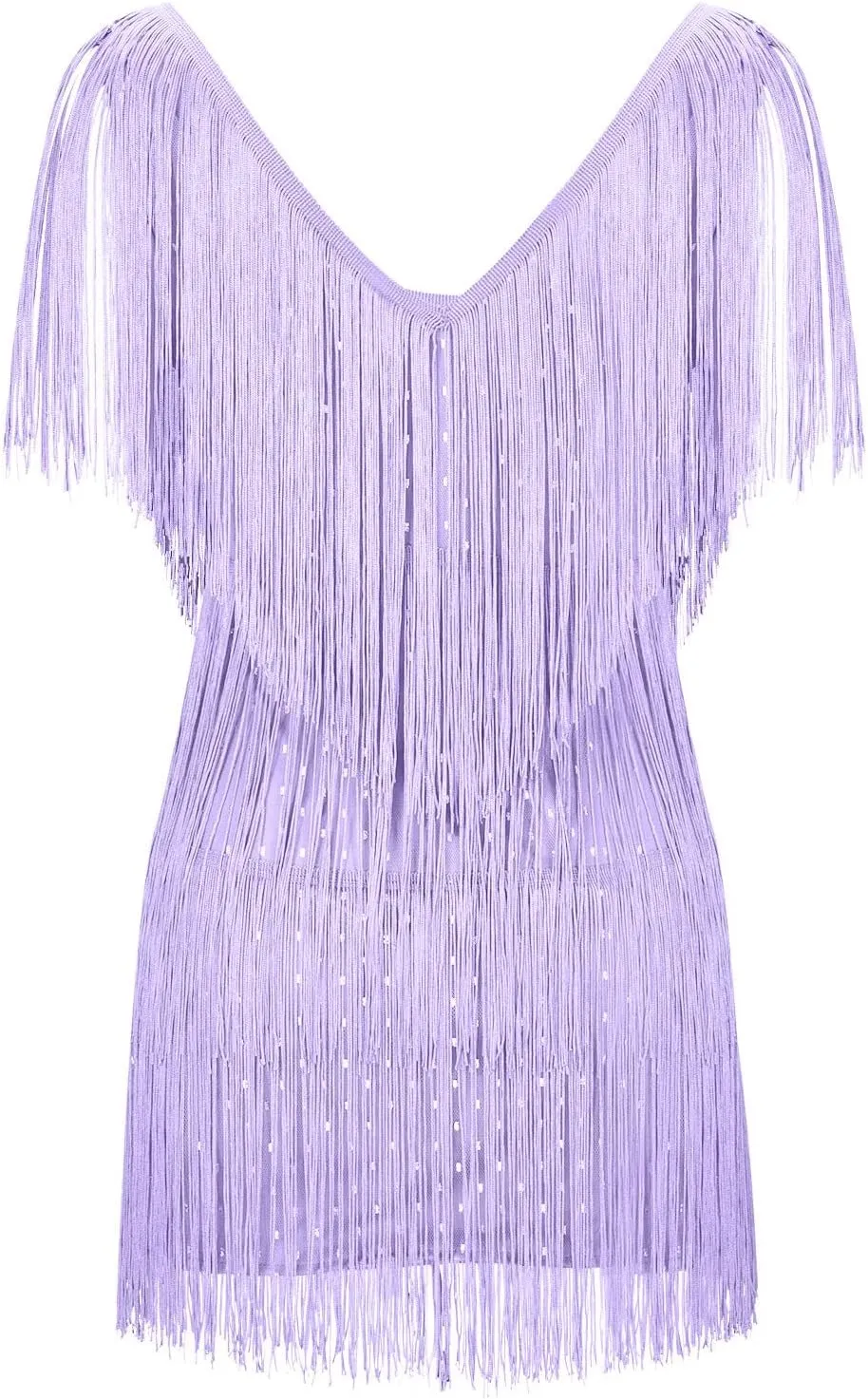 Sequin Dress for Women Mini Bodycon Dresses Fringe Tassel Party Dress Sexy V Neck Dresses Mini Prom Dress 2025