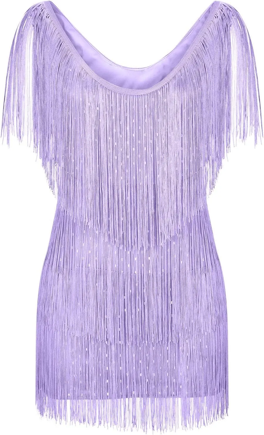 Sequin Dress for Women Mini Bodycon Dresses Fringe Tassel Party Dress Sexy V Neck Dresses Mini Prom Dress 2025