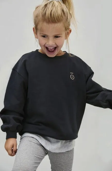 Sweater Dropped Shoulder 10Y Nearly Black