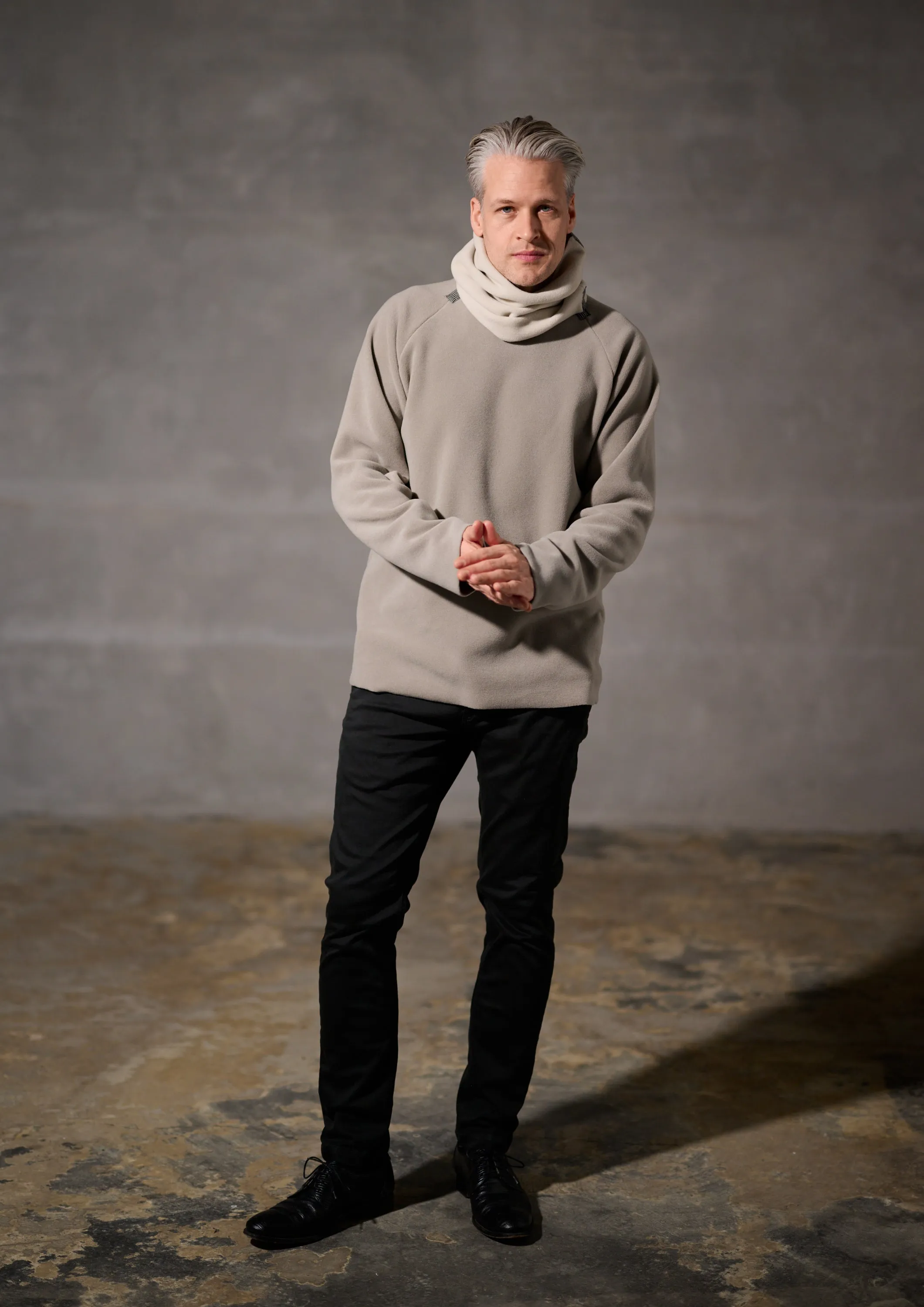 SWEATER LOOSE FIT - 1010C - ELEPHANT