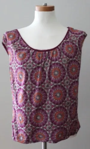 Warm Autumn Print Top